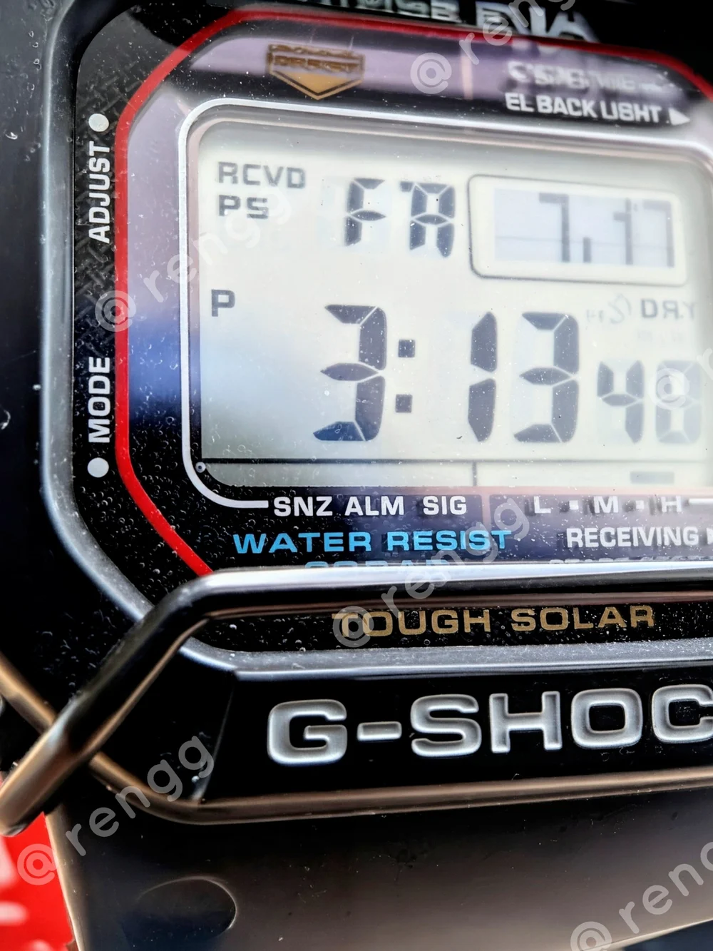 Casio Black G-Shock Digital Tough Solar Watch Atomic Multifunction 200M